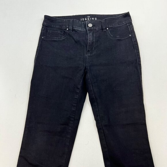 White House Black Market Cropped Jegging Black Womens Size 0 Zip Ankle - Picture 2 of 10